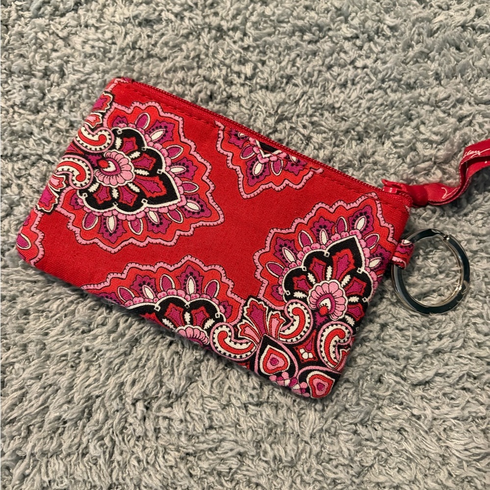Vera Bradley Red Paisley Slim Wallet